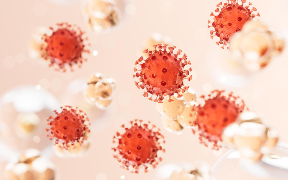 Victoria Beauty 暗瘡四大成因圖解 - 皮脂過分泌、角質紊亂、痤瘡桿菌繁殖及炎症過激機制Victoria Beauty four root causes of acne - excessive sebum, keratin disorder, bacterial proliferation and inflammatory response